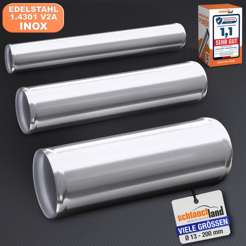 30cm edelstahl rohr inox fda - 30cm,
