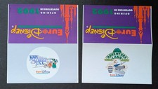 2 Aufkleber Euro Disney
