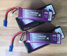 2x Lipo-Akku, Hacker Top Fuel 3.800 mAh, 3S, 35C, 11,1V, 42,2Wh, Modellbau-Akku