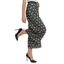 Damen Palazzo Hose mit Gürtel