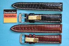 Echt Kroko Uhrenarmband 20