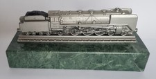 EISENBAHN BRIEFBESCHWERER MARMOR DAMPFLOK TENDER SOCKEL MODELL RARITÄT 1,8 KG