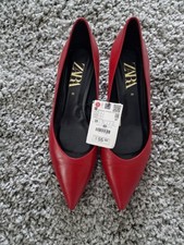 Damen Pumps, Gr 39,ZARA, Leder, NEU