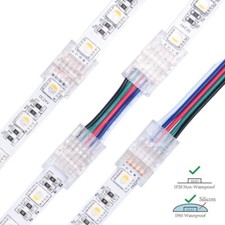 5 PIN LED Verbinder Strip zu Strip Eckverbinder Streifen an Kabel Anschluss Stec