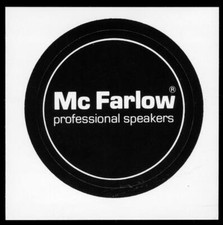 Werbe Aufkleber - Mc Farlow Speakers Hifi Conrad - 8x8cm - Vintage Reklame 90er