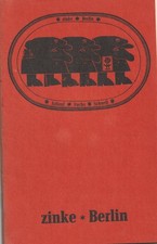 zinke Berlin. Ein Diarium.  Anlauf, Günter Bruno Fuchs, Paul Scheerbart, Schnell