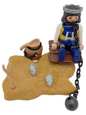 Playmobil Mittelalter Gefangener Spielfigur mit Kette Kugel Zubehör