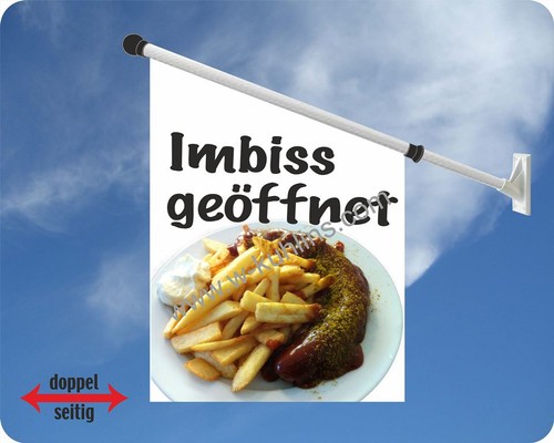 Flagge imbiss bratwurst - imbiss,,