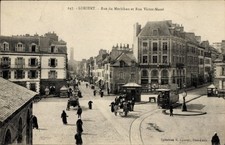 Lorient morbihan straße - ak,