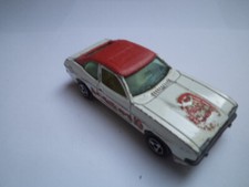 Modellauto Majorette Ford Capri 251 PKW 1:60 weiß rot Radio Monte Carlo Coupe
