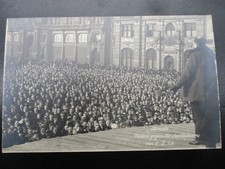 Fotokarte München Demonstration 1920 Protest gegen d. Auslieferung Lehnbachplatz