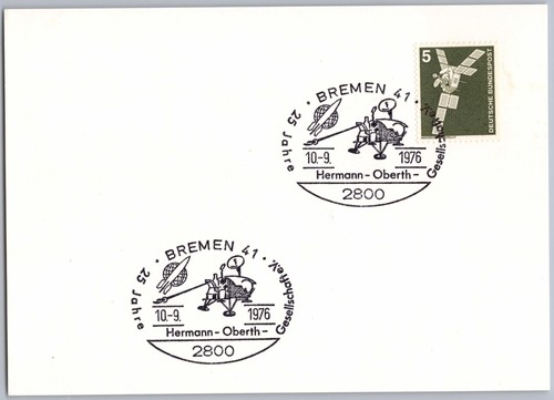 Bremen 1976 raumfahrt - raumfahrt, hermann