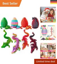 4er Set Miniatur 3D Drachen im Ei – Kreatives Spielzeug für Kinder ab 5 Jahren