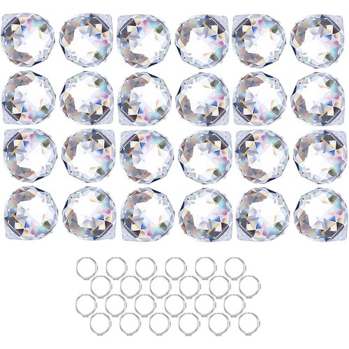 12pcs kristall prisma kugel - kristall,