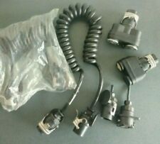 LKW 15 13 2x 7Polig Stecker Steckdose Kurzadapter Adapter 24V ABS Spiralkabel