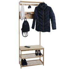 Bambus Standgarderobe HWC-N82