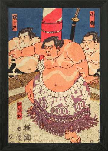 Sumo kämpfer gerahmtes - sumo, i