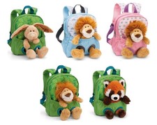 Nici Rucksack mit Plüschtier z.B.49848 Löwe,Panda,Hase Auswahl 25cm Kinderrucksa