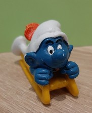 Schlümpfe/ PEYO/ Schleich/Bully  - Schlumpf mit Schlitten -