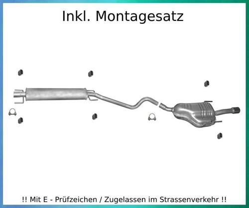 Auspuffanlage für opel astra - für,