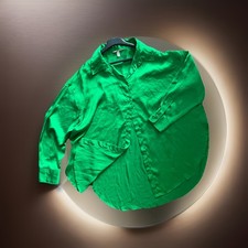 H&M Satin Look Bluse Gr. L/Xl