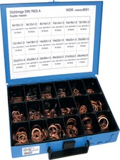 KUPFERDICHTRINGE ABFLUSS-UNTERLEGSCHEIBEN 4499/000/06 8551 Sortimentskasten