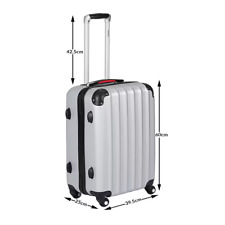 L silber Hartschalenkoffer Urlaub Reisen Koffer Hartschale Koffer