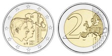 BELGIEN 2 EURO WIRTSCHAFTSUNION MIT LUXEMBURG 2021 bankfrisch