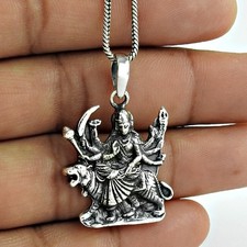 Göttin Durga Anhänger Massiv