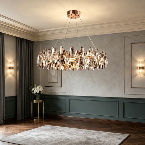 Goldener funkel kristall - goldener,