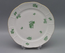 Herend Hungary Apponyi grün Speiseteller Korbrand Goldrand D= 25 cm
