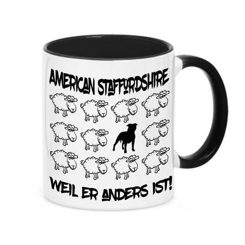 Tasse black sheep american - black,
