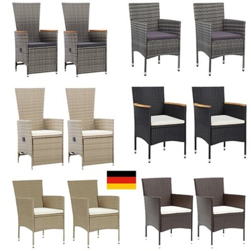 Polyrattan gartenstuhl set 2er - gartenstuhl,