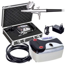 Airbrush Luftkompressor Set für Facail Skin Beauty im Aufbewahrungskoffer