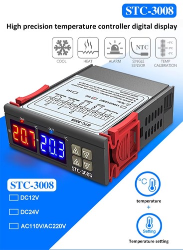 Dual digital temperaturregler - digital,