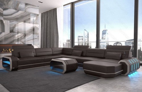 Sofa wohnlandschaft leder - wohnlandschaft,