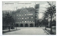 Ak Berlin Lichtenberg Feuerwehr Depot Rathaus - Strasse 1939