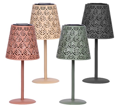 Led solar metal tischleuchte - metal,