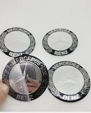 4× 56mm Mercedes Benz Nabendeckel Aufkleber Nabenkappen Felgendeckel Sticker Neu
