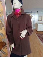 Damen Mantel Wolle kurz braun