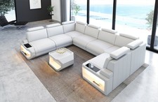 Sofa Wohnlandschaft Ledersofa