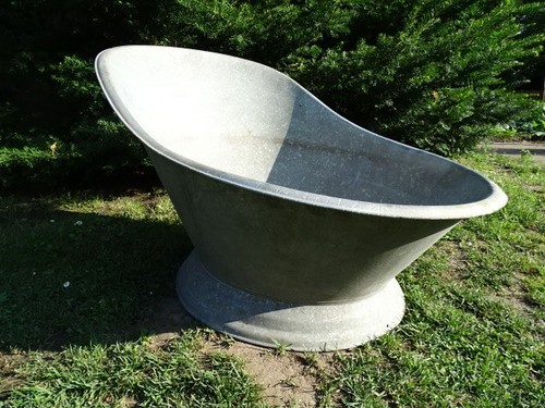 Alte zink sitz pflanz - sitz, wanne