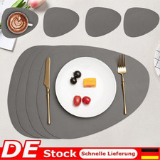 4er Set Platzset Kunstleder