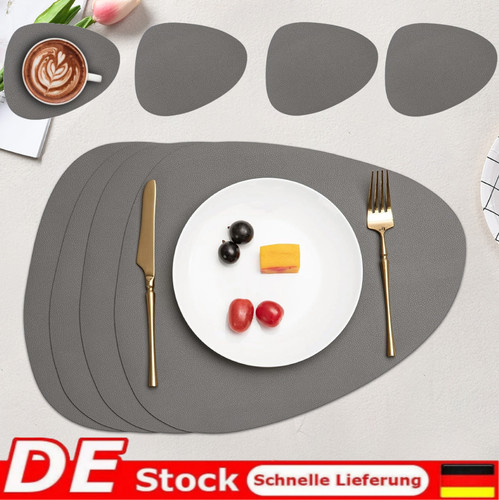 4er set platzset kunstleder - set,