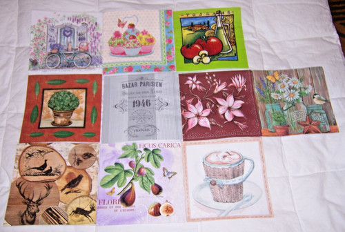 Servietten mix versch - 20,
