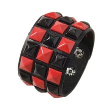 Unisex 3-reihig rot & schwarz