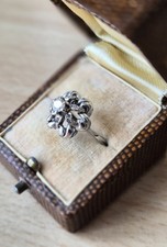 Ring Weißgold 750 18K mit Diamanten Ca. 0,27 ct, ca. 4,9 g