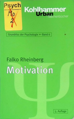 Motivation grundriss der - motivation.,
