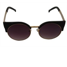 Retro Sonnenbrille 50s Stil gold und schwarz