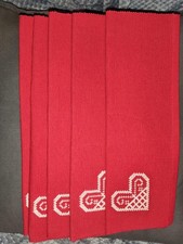 Platzdeckchen Platzset rot mit Herz 5teilig Hemtex